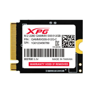 SSD INTERNO ADATA XPG GAMMIX S55 512GB M.2 2230 PCIE GEN4X4 5.000 Y 3.700 MBs SGAMMIXS55 512G C
