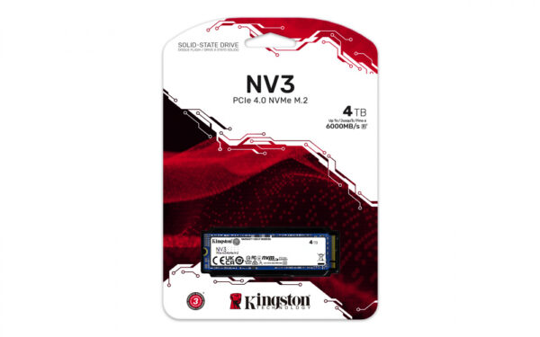 SSD INTERNO KINGSTON 4000G RENDIMIENTO PCIE NV3 M.2 2280 GEN 4 X 4 SNV3S 4000G - Imagen 5