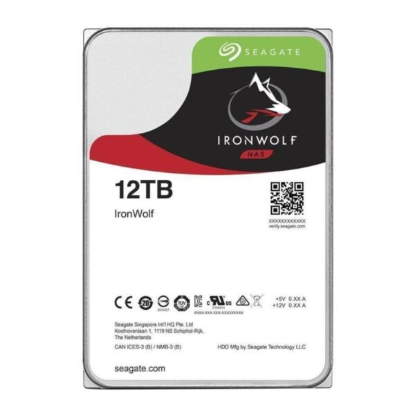DISCO DURO INTERNO PARA NAS SEAGATE IRONWOLF 3.5 DE 1 A 8 BAHIAS 12TB SATA III 6GBIT S ST12000VN0008 - Imagen 2