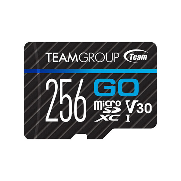 MEMORIA MICRO SD TEAMGROUP GO CARD 256GB 4K UHS I U3 100 MB S CON ADAPTADOR TGUSDX256GU303