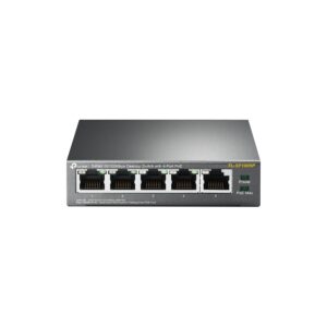 SWITCH TP-LINK (TL-SF1005P) ESCRITORIO, 5X ETHERNET, 1 GBPS,2000 ENTRADAS,NO ADMINISTRABLE,4X POE+