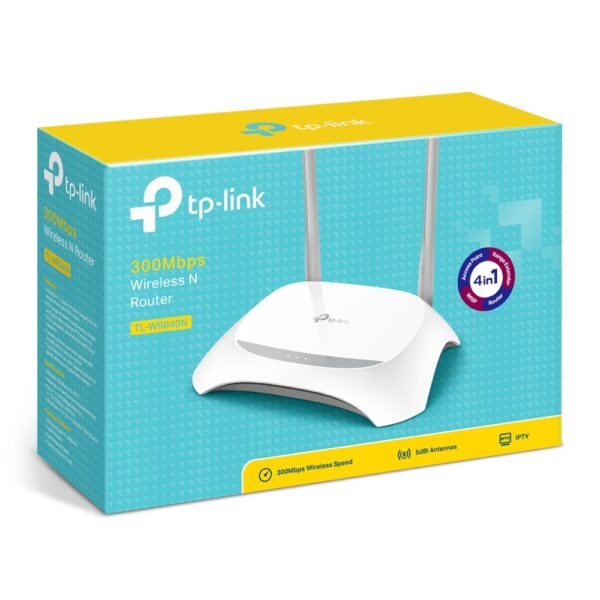 ROUTER TP-LINK (TL-WR840N) INALAMBRICO, 300 MBPS,5X ETHERNET, 2.4GHZ, MULTIMODO, 2 ANTENAS - Imagen 4
