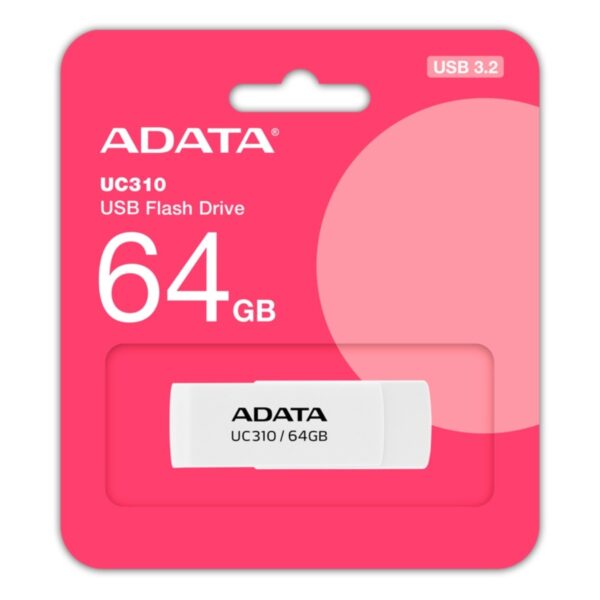 MEMORIA USB ADATA UC310 3.2 TIPO A 64G BLANCA UC310 64G RWH - Imagen 3
