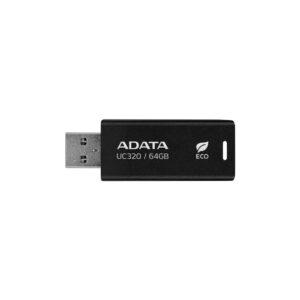 MEMORIA USB ADATA UC320 64GB USB 3.2 GEN 1 TIPO A NEGRO UC32064GRBKBK