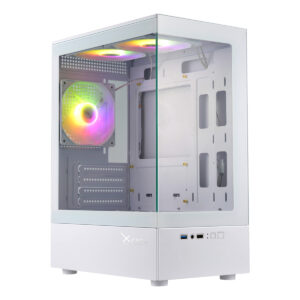 GABINETE XZEAL (XZGAZNY1W)X-ZYNERGY XZY1,MICROATX,CRISTAL+METAL,3*VENTRGB,1*USB3.0,SIN FUENTE,BLANCO