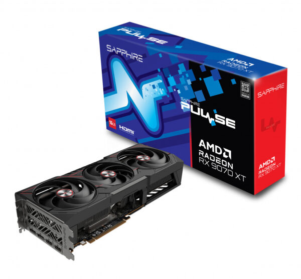 TARJETA DE VIDEO SAPPHIRE (11348-03-20G) PULSE RADEON RX 9070 XT 16GB GDDR6 2*DP 2*HDMI