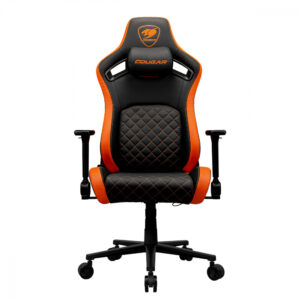 SILLA COUGAR DEFENSOR CUERO SINTETICO, SOPORTE LUMBAR PUSHBACK, BOLSILLO TRASERO, RECLINABLE BLACK /