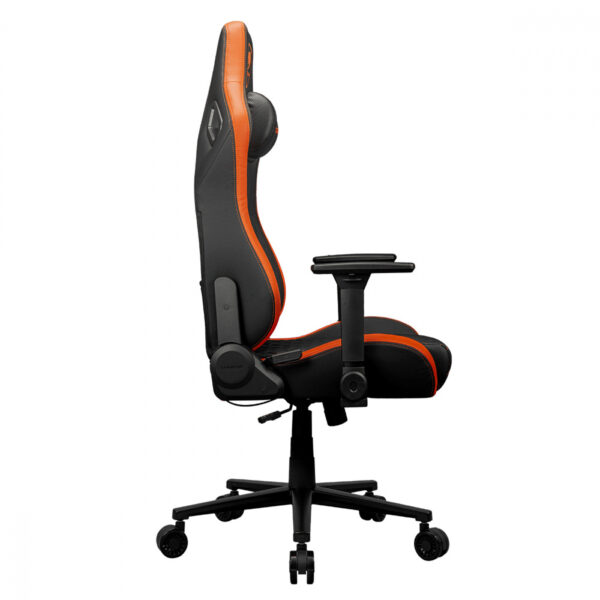 SILLA COUGAR DEFENSOR CUERO SINTETICO, SOPORTE LUMBAR PUSHBACK, BOLSILLO TRASERO, RECLINABLE BLACK / - Imagen 7