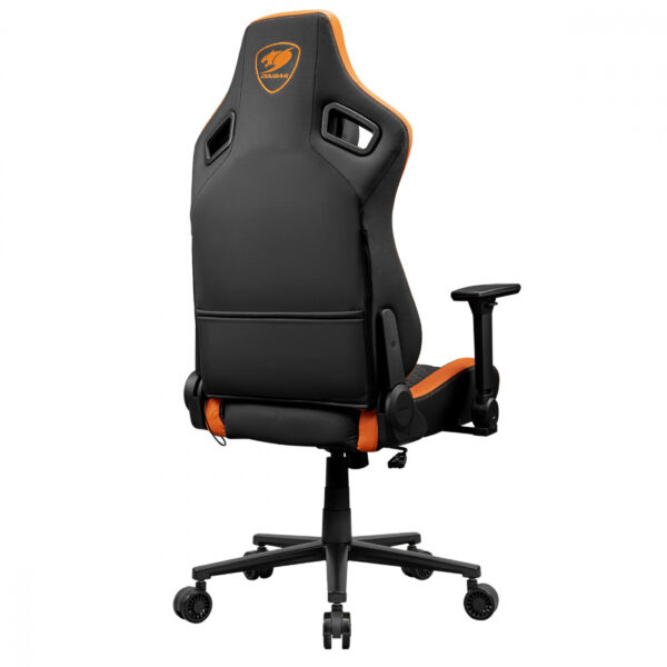 SILLA COUGAR DEFENSOR CUERO SINTETICO, SOPORTE LUMBAR PUSHBACK, BOLSILLO TRASERO, RECLINABLE BLACK / - Imagen 8