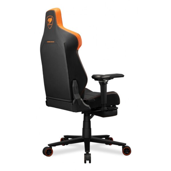 SILLA COUGAR ARMOR EVO M BLACK/ORANGE RECLINABLE  CUERO SINT.ETICO 160KG - Imagen 5