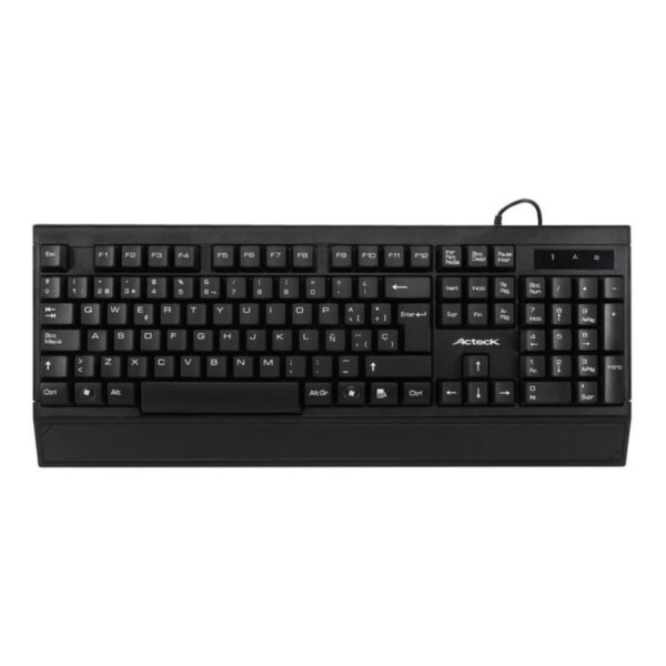 TECLADO ALAMBRICO ACTECK (AC-928946) E-310,USB,105TECLAS,CABLE 1.5M,ESTANDAR,NEGRO