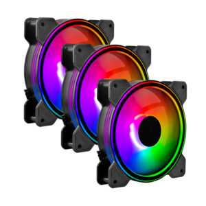 VENTILADORES P/GABINETE BALAM RUSH (BR-937986) EOLOX BLAZE EX50K,RGB,120 MM,3 FAN,NEGRO