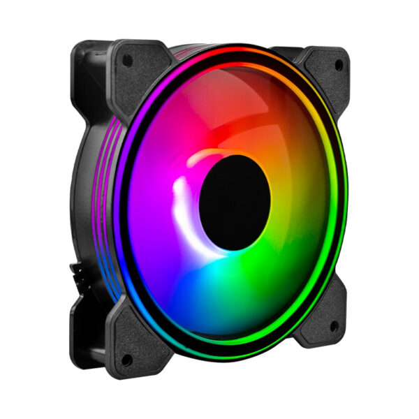 VENTILADORES P/GABINETE BALAM RUSH (BR-937986) EOLOX BLAZE EX50K,RGB,120 MM,3 FAN,NEGRO - Imagen 3