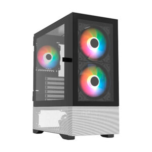 GABINETE BALAM RUSH (BR-938921) NITROX CRYSTAL 5500 CBW,ATX,1*USB 3.0,FRENTE CRISTAL,BLANCO