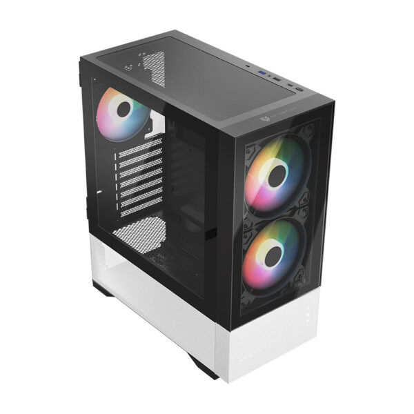 GABINETE BALAM RUSH (BR-938921) NITROX CRYSTAL 5500 CBW,ATX,1*USB 3.0,FRENTE CRISTAL,BLANCO - Imagen 2