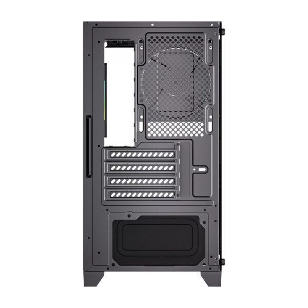 GABINETE BALAM RUSH (BR-941631) TANK PERFORM 3600,MICRO ATX,1*USB 3.0,CRISTAL TEMP,2 FAN,NEGRO - Imagen 6