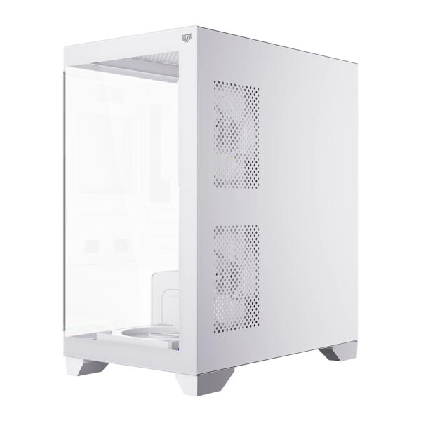 GABINETE BALAM RUSH (BR-941648) TANK PERFORM 3600,MICRO ATX,1*USB 3.0,CRISTAL TEMP,2 FAN,BLANCO - Imagen 4
