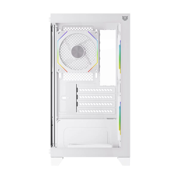 GABINETE BALAM RUSH (BR-941648) TANK PERFORM 3600,MICRO ATX,1*USB 3.0,CRISTAL TEMP,2 FAN,BLANCO - Imagen 6