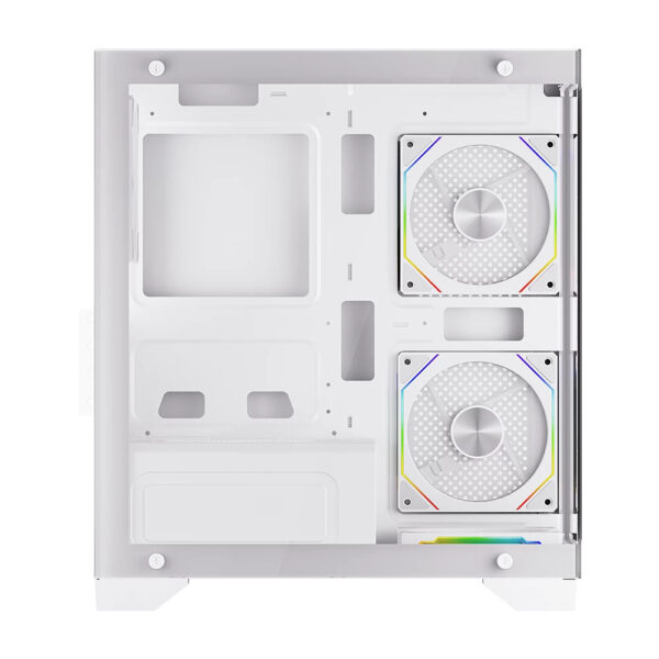 GABINETE BALAM RUSH (BR-941648) TANK PERFORM 3600,MICRO ATX,1*USB 3.0,CRISTAL TEMP,2 FAN,BLANCO - Imagen 2