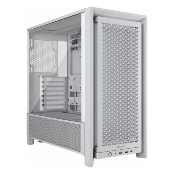 GABINETE CORSAIR PC 4000D ATX 1USB 3.2GEN2 TIPO C 2USB 3.2 GEN1 TIPO A BLANCO MID C 9011291 WW