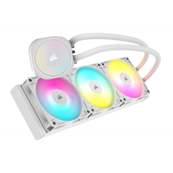 ENFRIAMIENTO LIQUIDO CORSAIR CPU NAUTILIUS 360 RS ARGB BLANCO 1700RPM 3FAN 360MM CW 9060095 WW - Imagen 2
