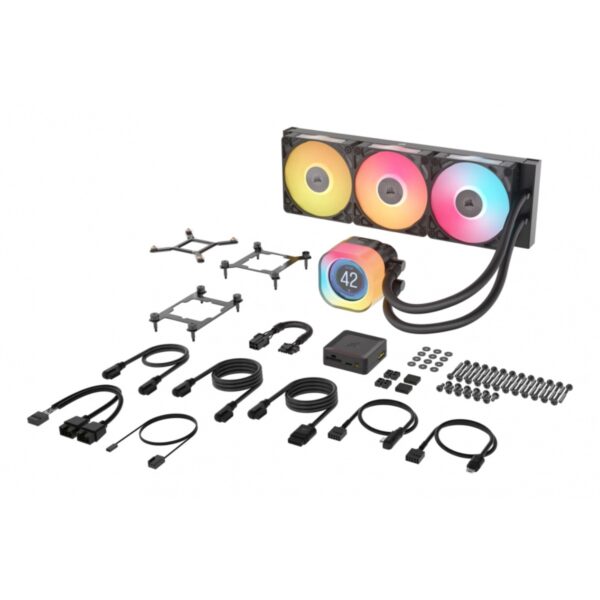 ENFRIAMIENTO LIQUIDO CORSAIR CPU iCUE LINK TITAN 360RX LCD 3FAN 360MM NEGRO CW 9061023 WW - Imagen 4