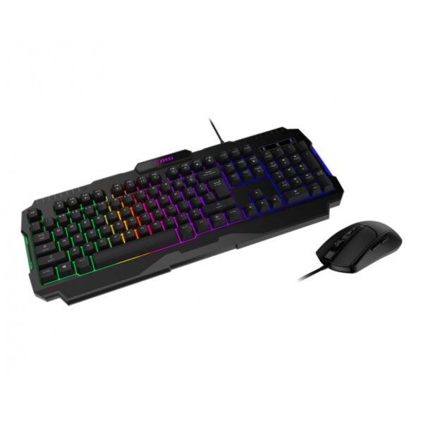 KIT TEC MOUSE MSI FORGE GK100 COMBO US USB 2.0 RGB BLACK - Imagen 2