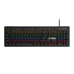 TECLADO MSI FORGE GK300 BLUE US USB 2.0 RGB BLACK