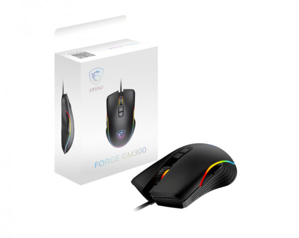 MOUSE MSI FORGE GM300 USB 2.0 RGB BLACK - Imagen 5