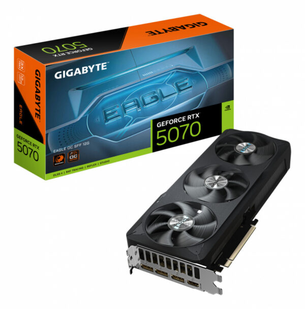 TARJETA DE VIDEO GIGABYTE (GV-N5070EAGLE OC-12GD) RTX 5070, 12GB GDDR7,PCIE 5.0,HDMI,3*DP,3FAN