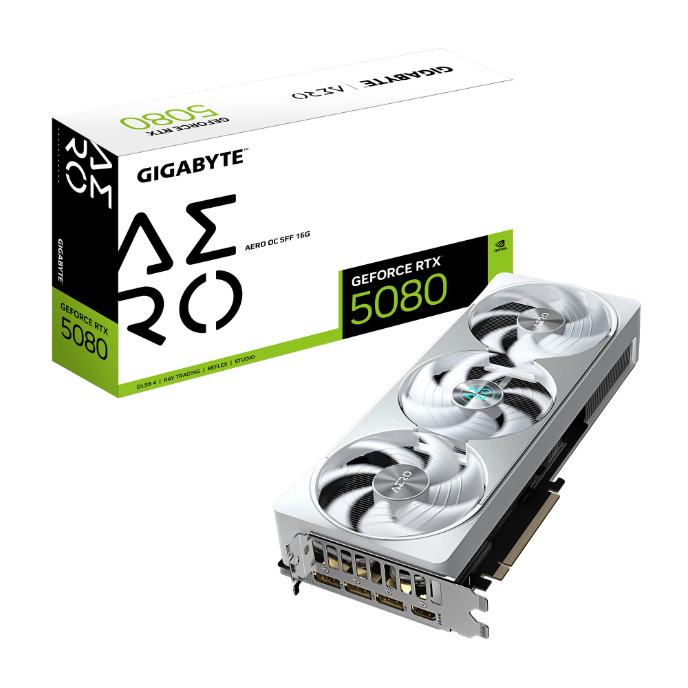 TARJETA DE VIDEO GIGABYTE (GV-N5080AERO OC-16GD) RTX 5080, 16GD GDDR7, PCIE 5.0, HDMI, 3*DP, 3 FAN