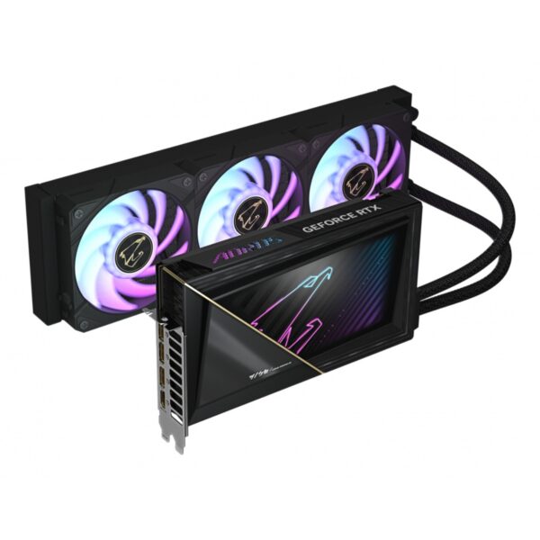 TARJETA DE VIDEO GIGABYTE (GV-N5090AORUSX W-32GD) RTX 5090, 32GB GDDR7,PCIE 5.0,HDMI,3*DP,3FAN - Imagen 2