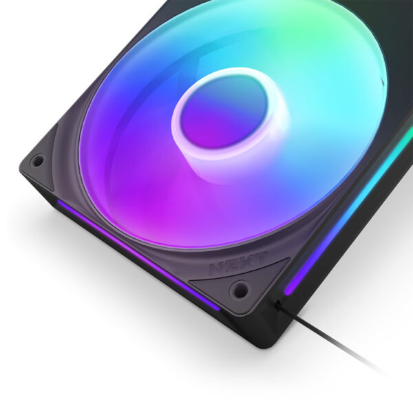 KIT 3 VENTILADORES NZXT U360 UNIBODY RGB 360MM NEGRO - Imagen 5