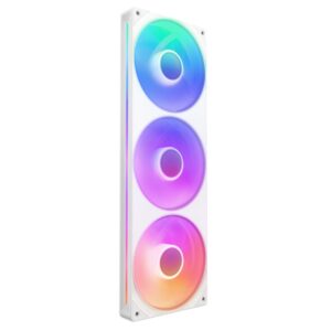 KIT 3 VENTILADORES NZXT U360 UNIBODY RGB 360MM BLANCO