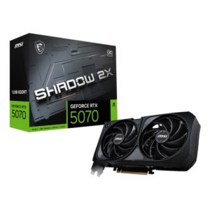 TARJETA DE VIDEO MSI (RTX 5070 12G SHADOW 2X OC) 12GB GDDR7, 2542 MHZ, 1*HDMI, 3*DP