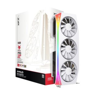 TARJETA DE VIDEO XFX (RX-97TMARGW9) MERCURY RX9070XT,16GB GDDR6,2570MHZ,3*DP,HDMI,MGNETIC AIR BLANCA