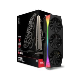 TARJETA DE VIDEO XFX (RX-97TRGBBB9) MERCURY RADEON RX 9070XT,16GB GDDR6,2570MHZ,3*DP,HDMI