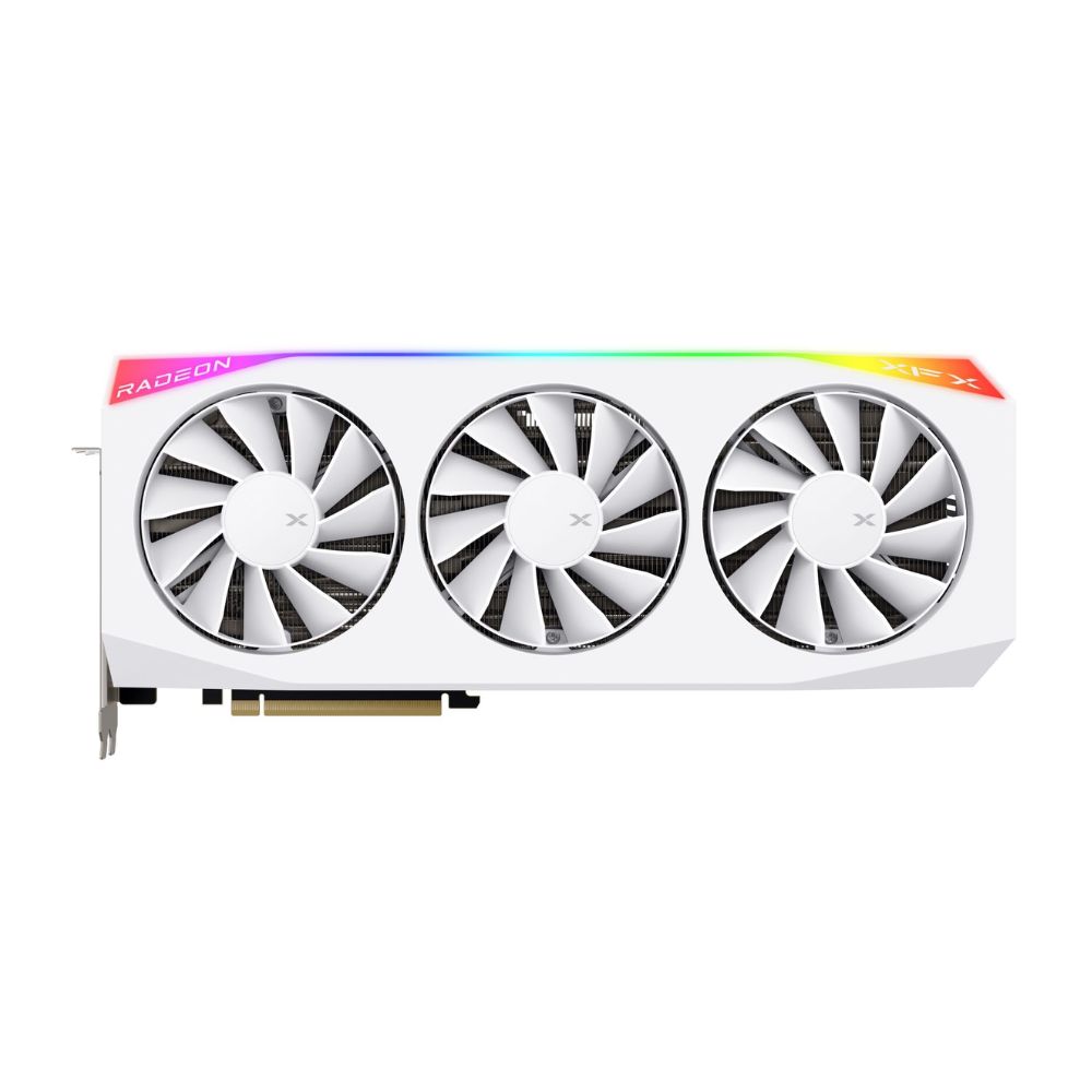 TARJETA DE VIDEO XFX (RX-97TRGBBW9) MERCURY RADEON RX 9070XT,16GB GDDR6,2570MHZ,3*DP,HDMI, BLANCA - Imagen 2
