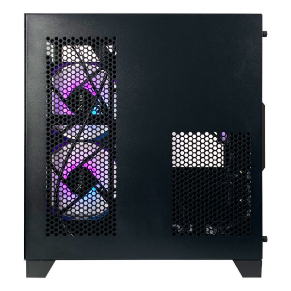 GABINETE XZEAL (XZGAMC2B)PANZER II CUBO CX12,MICRO ATX,CRISTAL,3*VENT RGB,1*USB 3.0,SIN FUENTE,NEGRO - Imagen 6