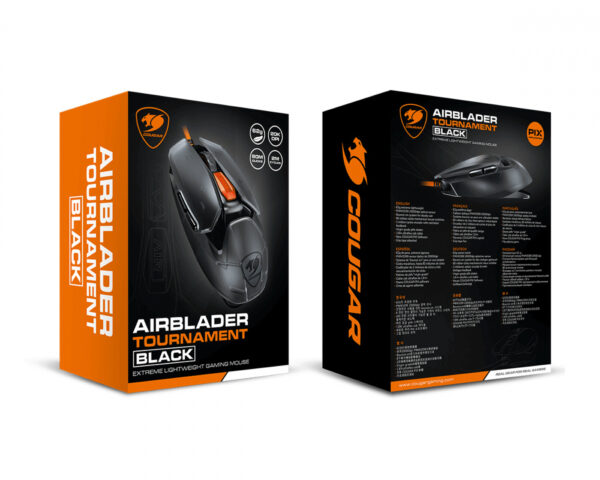 MOUSE COUGAR AIRBLADER TOURNAMENT NEGRO - Imagen 8