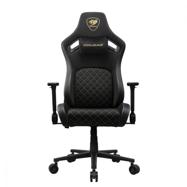 SILLA COUGAR DEFENSOR GOLD F BLACK CUERO SINTETICO / TIPO LINO  120KG