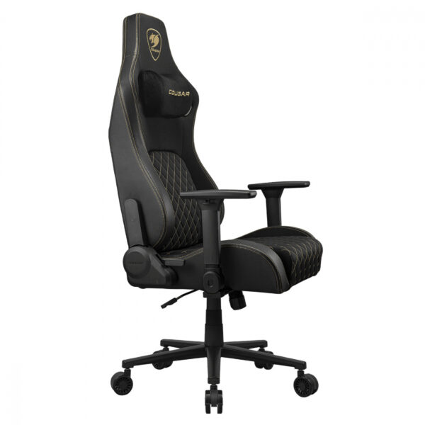 SILLA COUGAR DEFENSOR GOLD F BLACK CUERO SINTETICO / TIPO LINO  120KG - Imagen 4