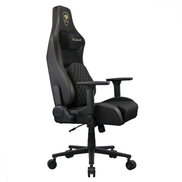 SILLA COUGAR DEFENSOR GOLD F BLACK CUERO SINTETICO / TIPO LINO  120KG - Imagen 5