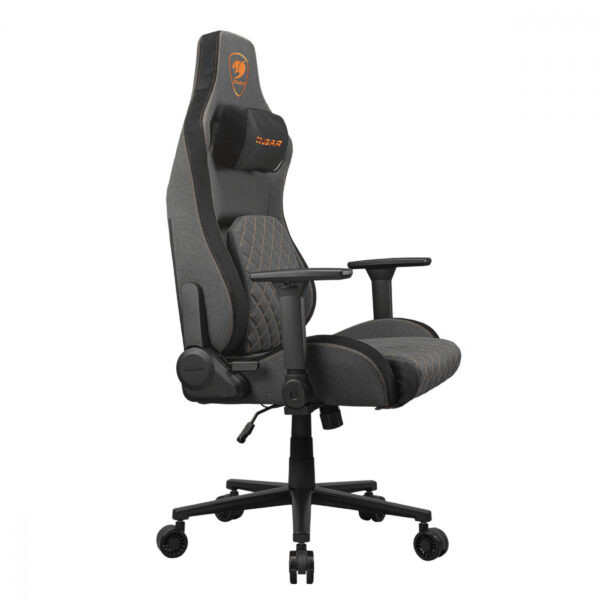 SILLA COUGAR DEFENSOR GRAY F BLACK CUERO SINTETICO / TIPO LINO 120KG - Imagen 6
