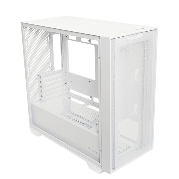 GABINETE ASUS (A21 ASUS CASE/WHT) BLANCO, VIDRIO TEMPLADO Y MALLA,SOPORTA BTF, MT, S/FUENTE - Imagen 5