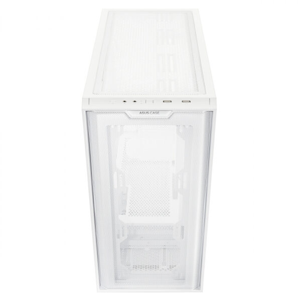 GABINETE ASUS (A21 ASUS CASE/WHT) BLANCO, VIDRIO TEMPLADO Y MALLA,SOPORTA BTF, MT, S/FUENTE - Imagen 8