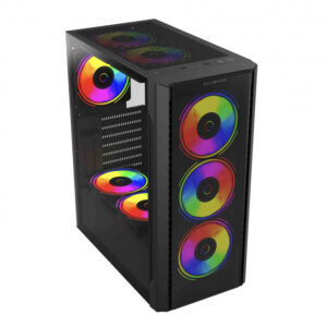 GABINETE BALAM RUSH (BR-935968) DRAGONFLY II CRYSTAL GM745,ATX,1*USB 3.0,CRISTAL TEMP,NEGRO