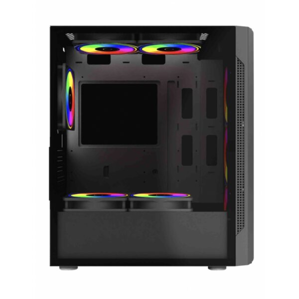 GABINETE BALAM RUSH (BR-935968) DRAGONFLY II CRYSTAL GM745,ATX,1*USB 3.0,CRISTAL TEMP,NEGRO - Imagen 3