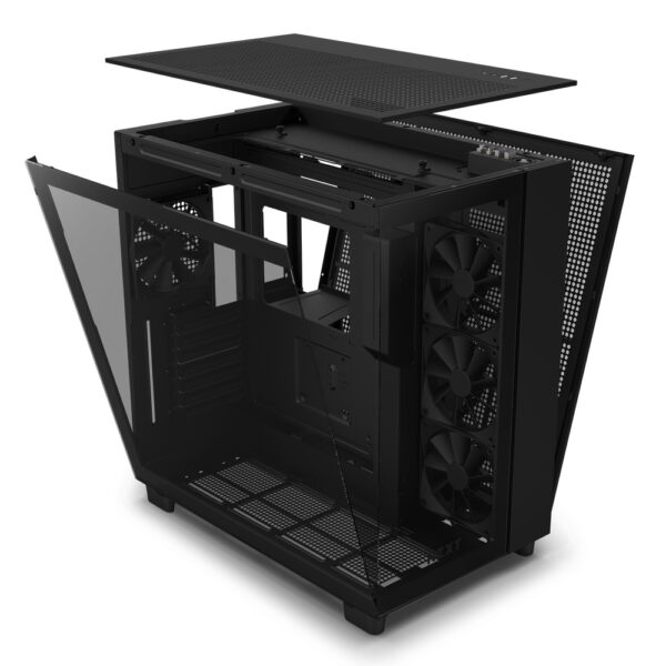 GABINETE NZXT (CM-H91FB-01) H9 FLOW, MID-TOWER, 3 FANS, ATX, NEGRO - Imagen 3