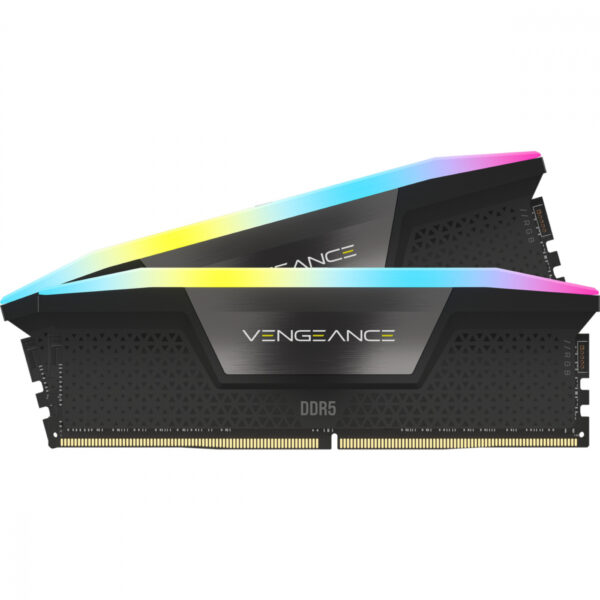 MEMORIA DIMM DDR5 CORSAIR (CMH32GX5M2B5600C40K) 32GB (2X16GB) 5600MHZ VENGEANCE RGB NEGRO
